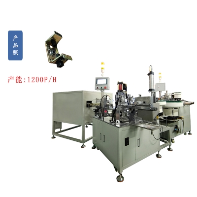 Automatic assembly machine for motor series excitation metal support